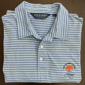 Polo Golf Ralph Lauren Pima Cotton THE OCEAN COURSE KIAWAH Men’s Large Striped